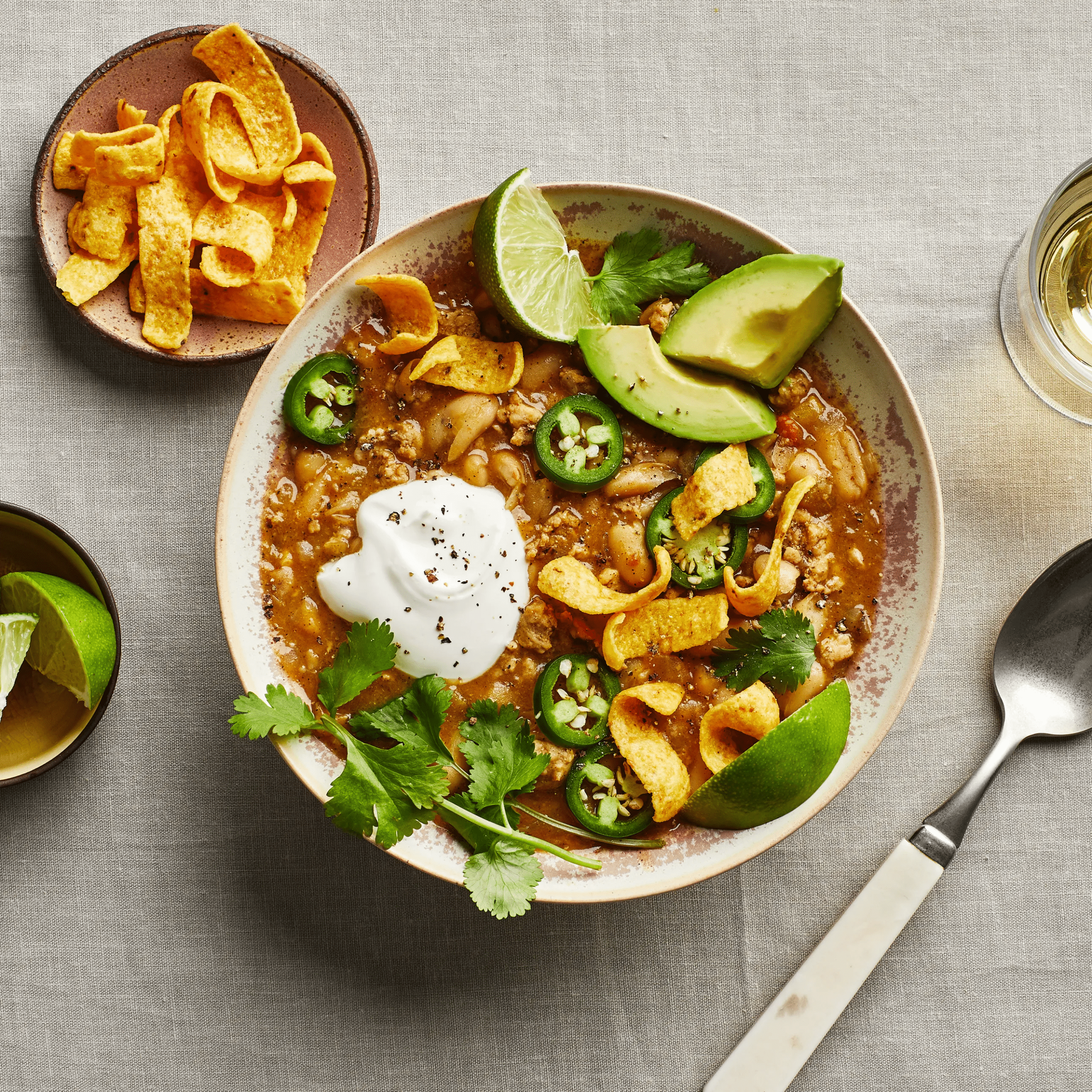 Cozy and Quick White Chicken Chili
