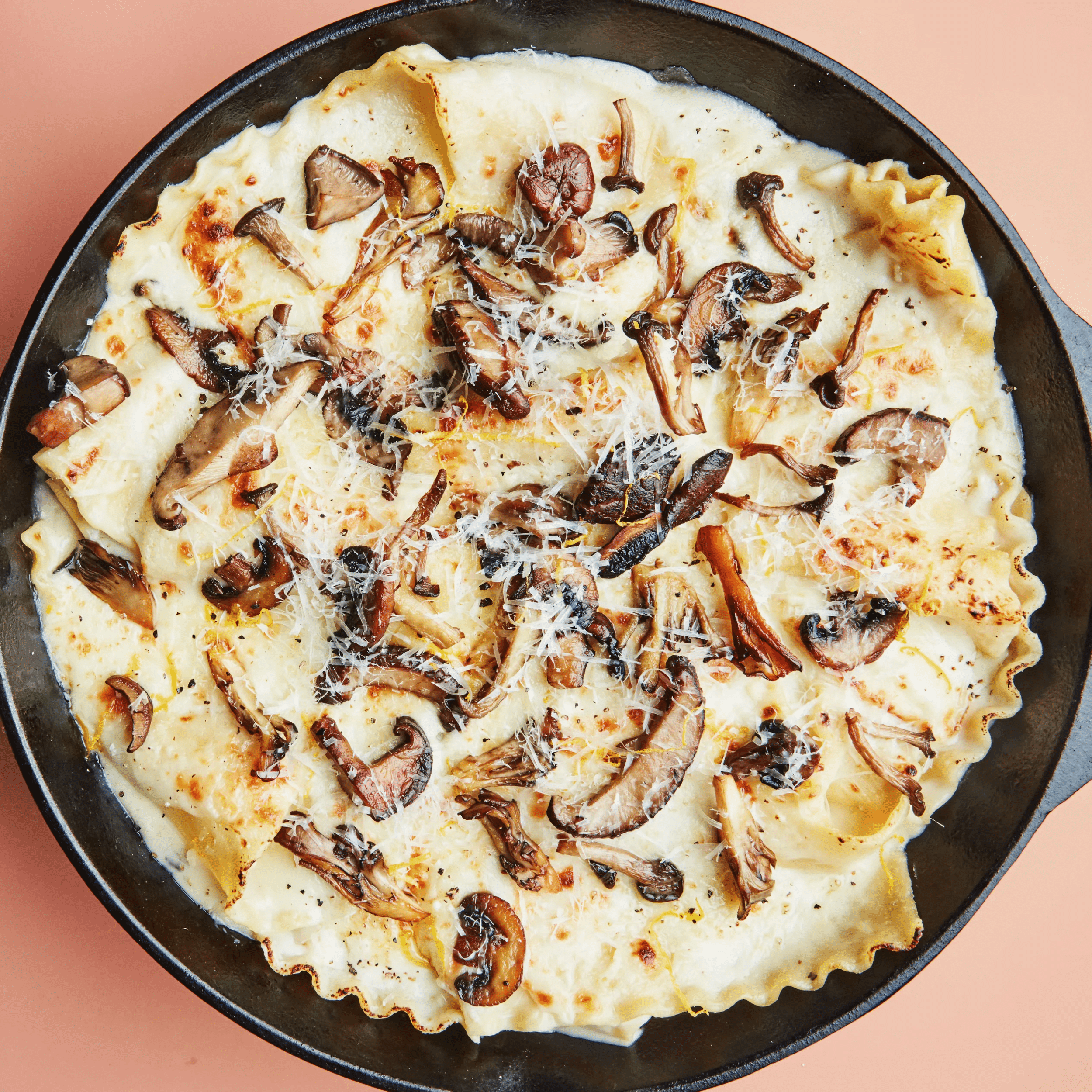 Stovetop Mushroom Lasagna